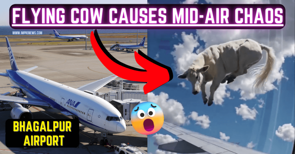 Flying Cow at Bhagalpur Airport